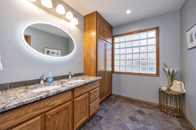 bathroom featuring vanity