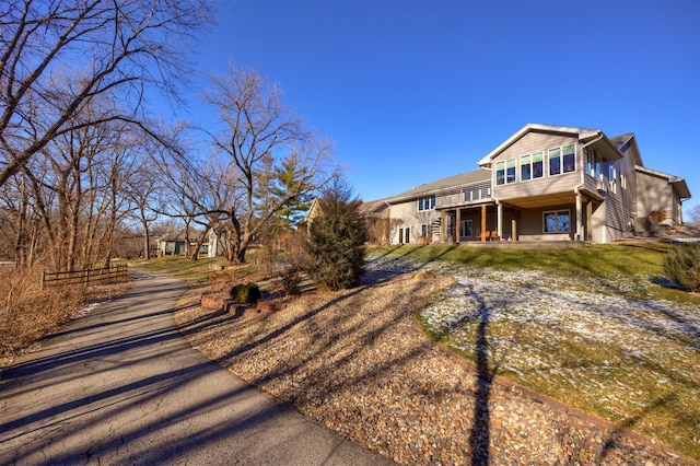 view of front of home