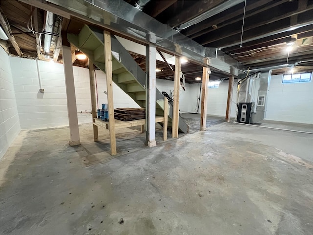 view of basement