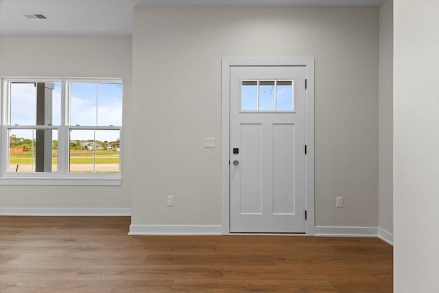 1995 S Warrior Ln, Waukee, IA 50263 - foyer entrance featuring baseboards and wood finished floors