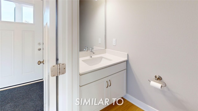 bathroom featuring vanity