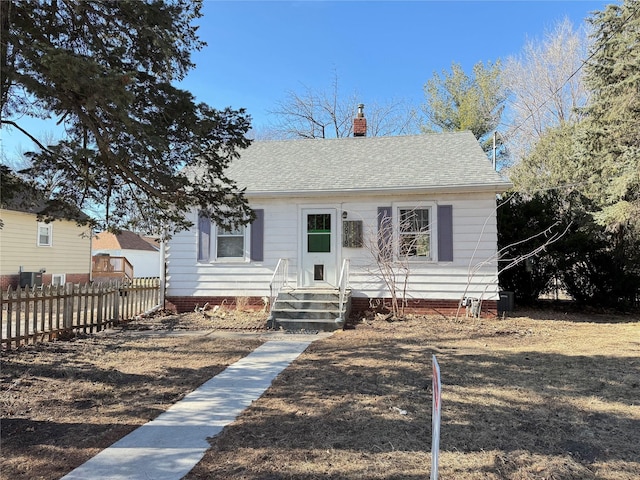 view of bungalow