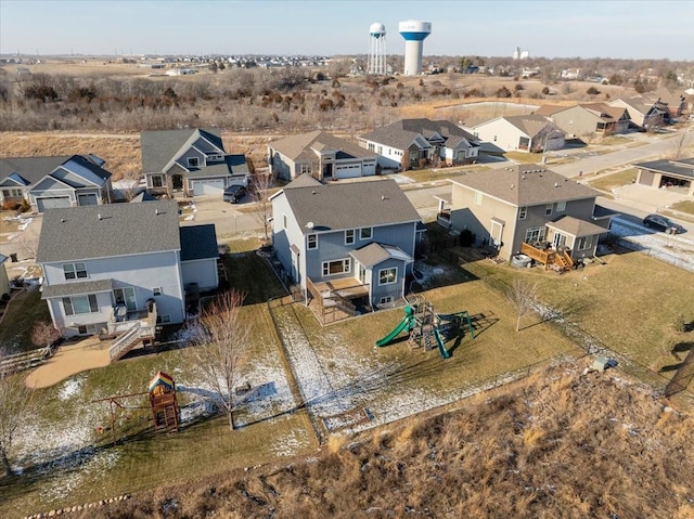 birds eye view of property