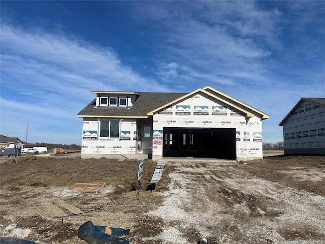 view of unfinished property