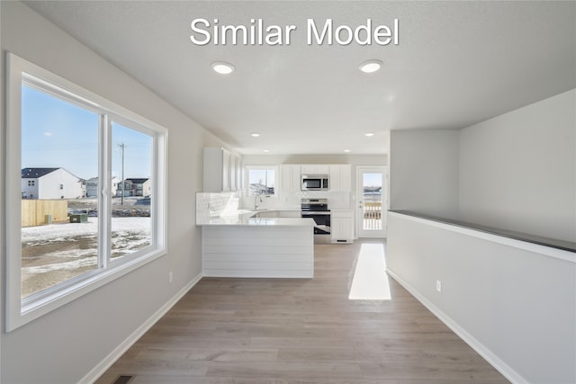 interior space with light wood-type flooring