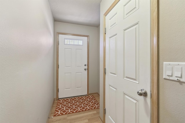 entryway featuring light hardwood / wood-style flooring