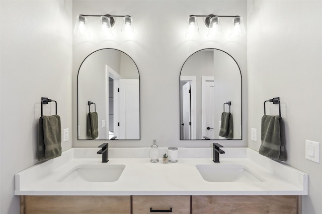 18256 Alderleaf Dr, Clive, IA 50325 - bathroom featuring double vanity and a sink