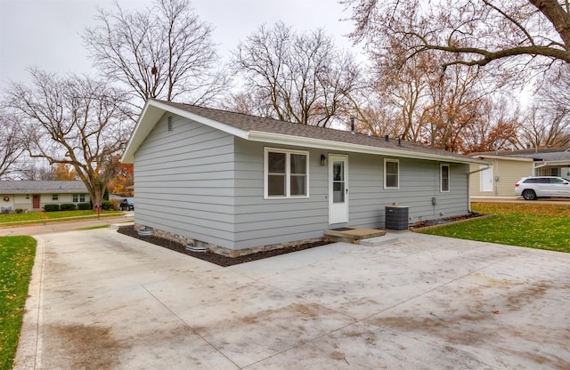 ranch-style house with central AC