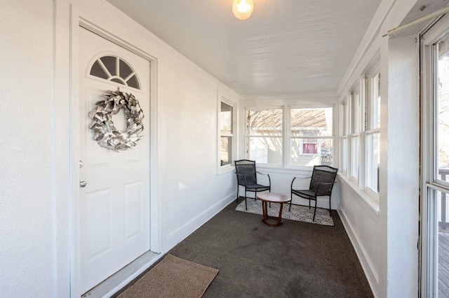 view of sunroom / solarium