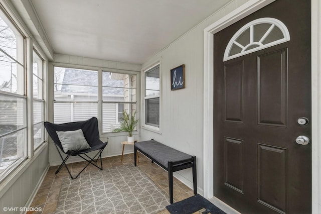 view of sunroom / solarium