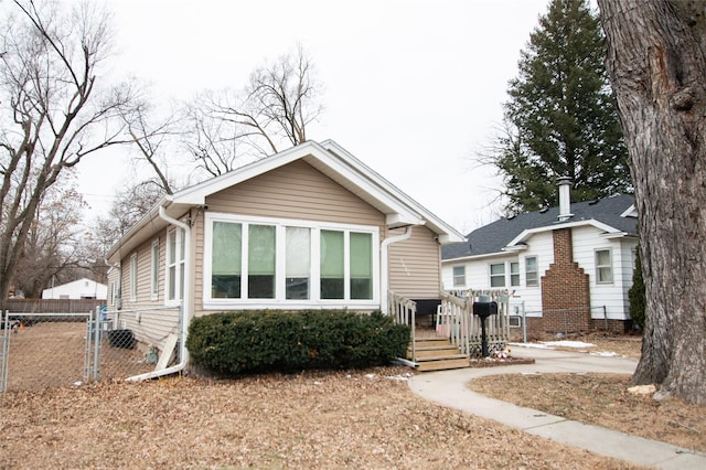 view of front of home