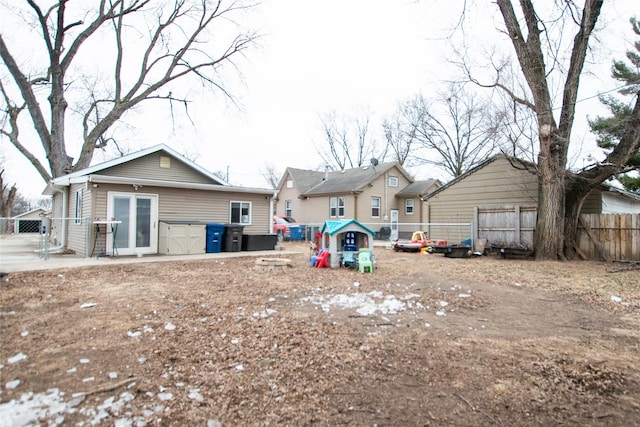 view of back of property