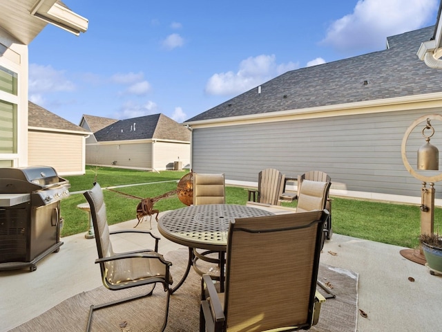 view of patio / terrace featuring area for grilling