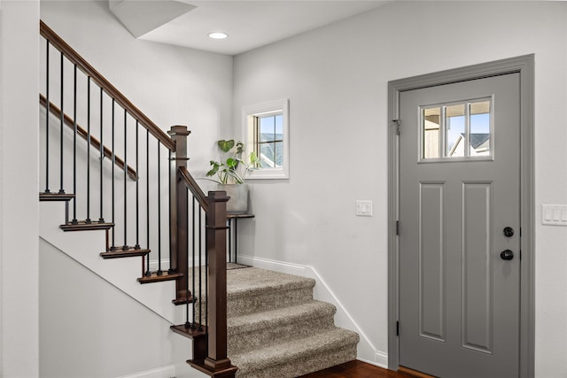 entrance foyer with plenty of natural light