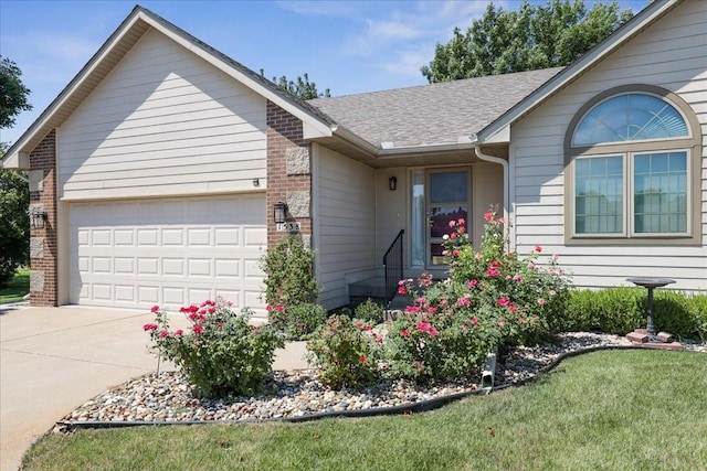 ranch-style house with a garage