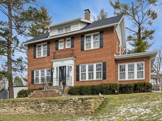 view of colonial-style house