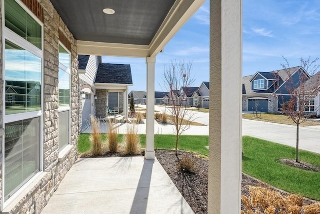 view of patio with covered porch