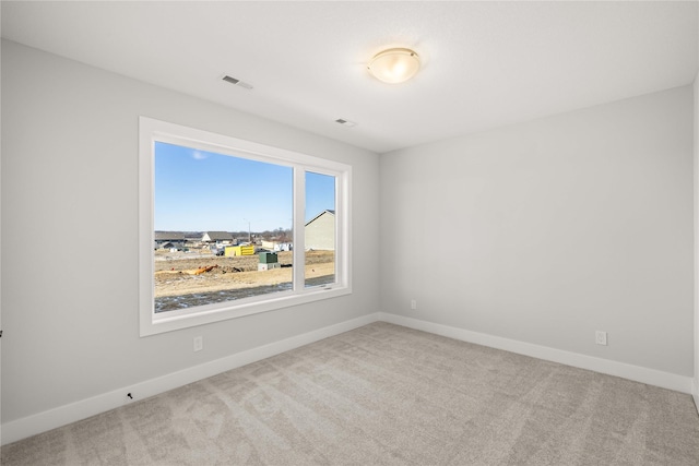 view of carpeted empty room