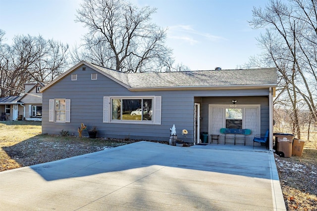 view of rear view of property