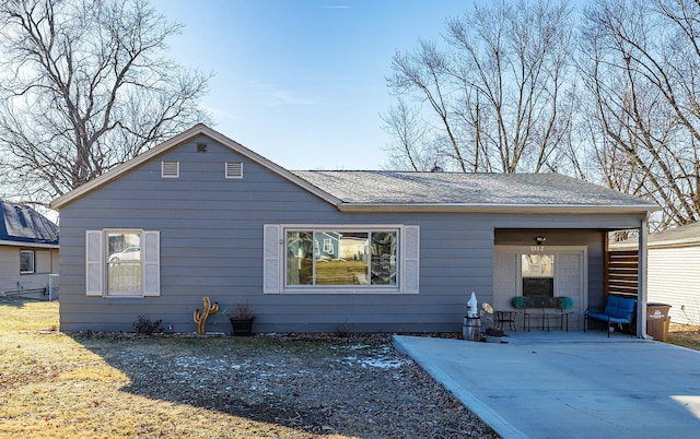 view of back of property