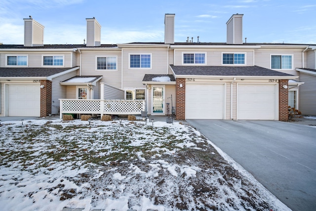 view of property with a garage