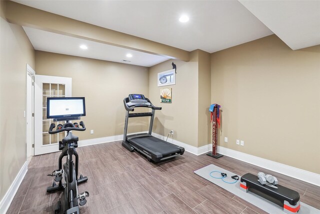 view of workout room