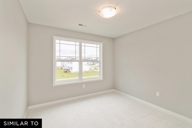 view of carpeted empty room