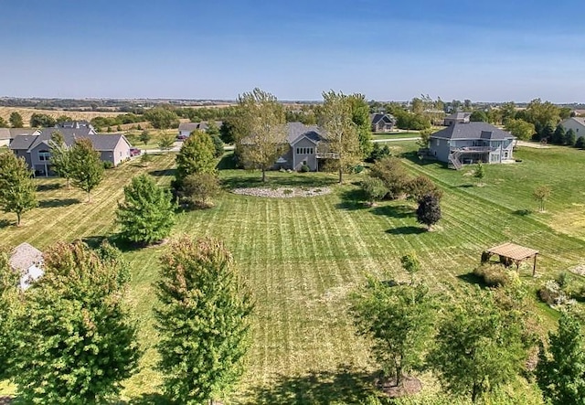 drone / aerial view featuring a rural view