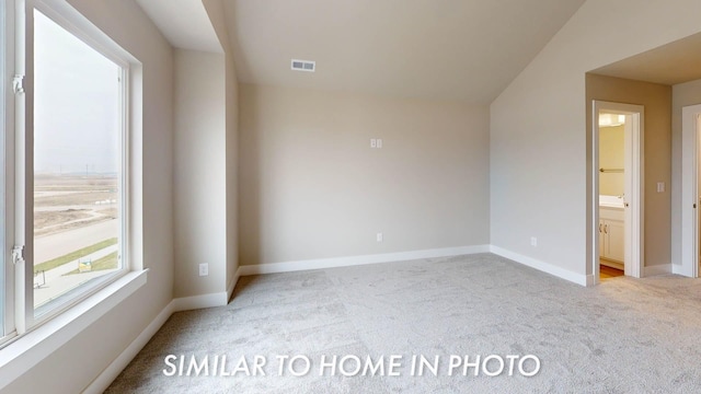 503 43rd St SW, Altoona, IA 50009 - interior space featuring visible vents, baseboards, and light carpet