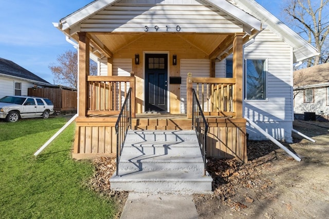 exterior space with a lawn