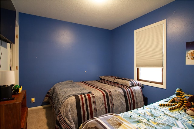 bedroom with carpet