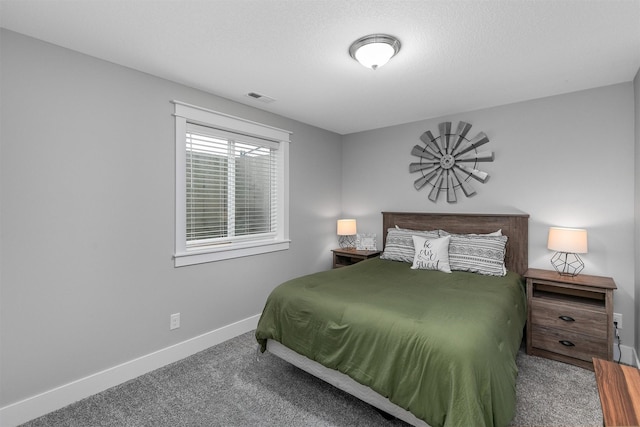 bedroom featuring carpet