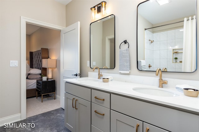 bathroom with vanity