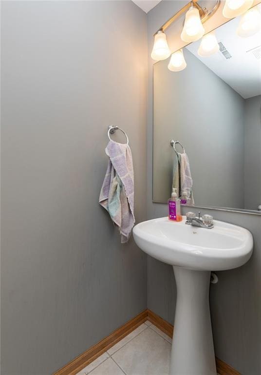 bathroom featuring tile patterned floors