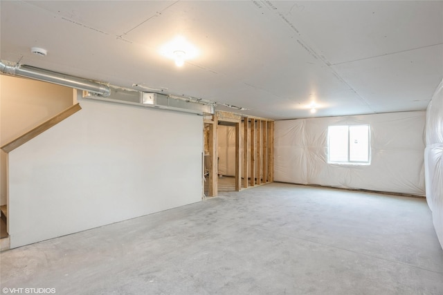 view of basement