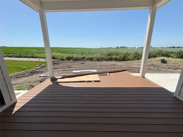 3034 NW Beechwood Dr, Grimes, IA 50111 - deck featuring a view of rural / pastoral area