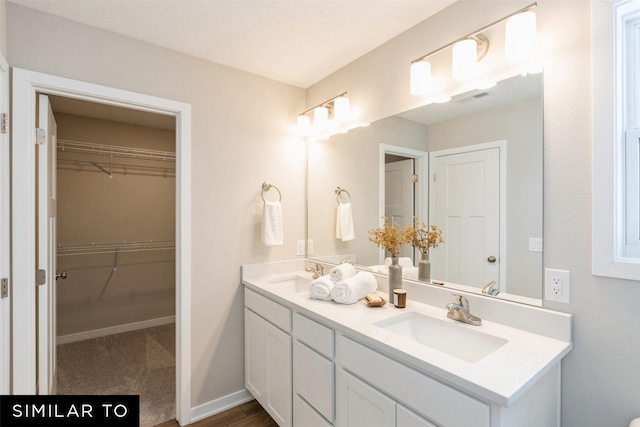 bathroom featuring vanity