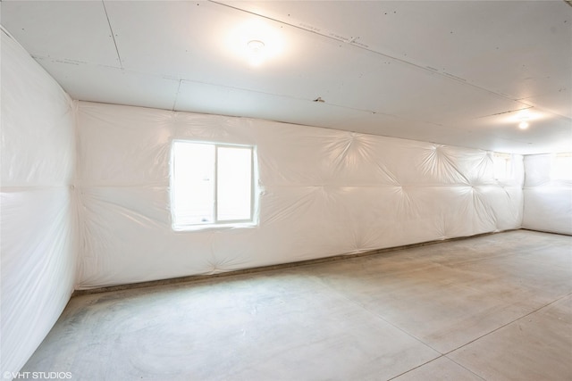 view of basement
