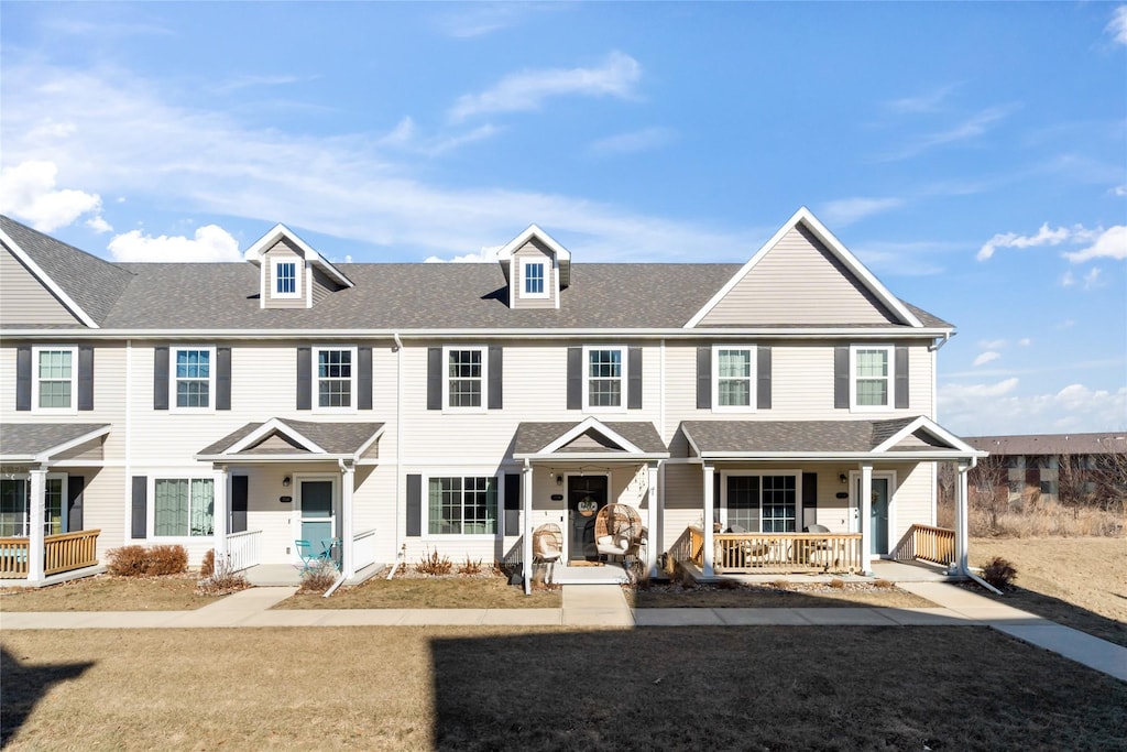 view of front of home with a porch