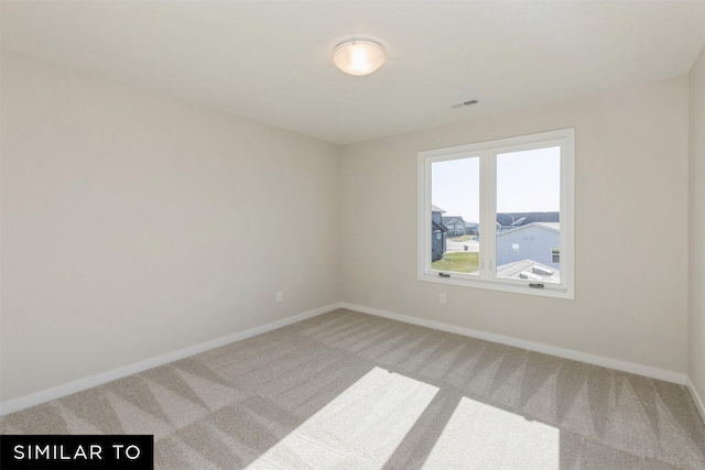 view of carpeted empty room