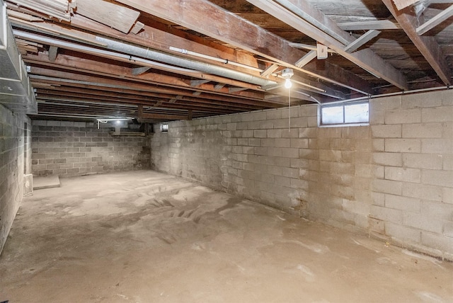 view of basement