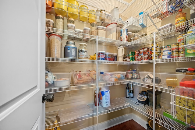 view of pantry