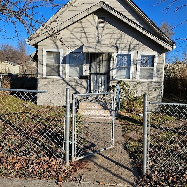 view of front of home