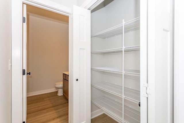 view of pantry