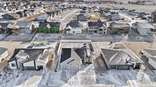 bird's eye view featuring a residential view