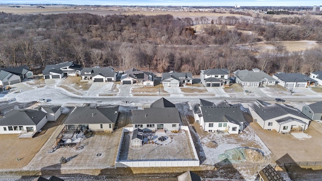 drone / aerial view featuring a residential view