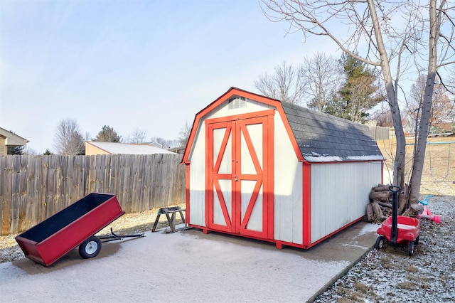 view of outbuilding