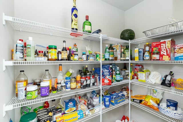 view of pantry