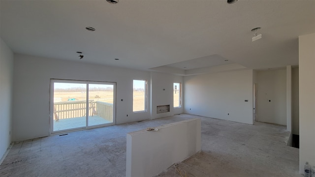 view of unfurnished living room