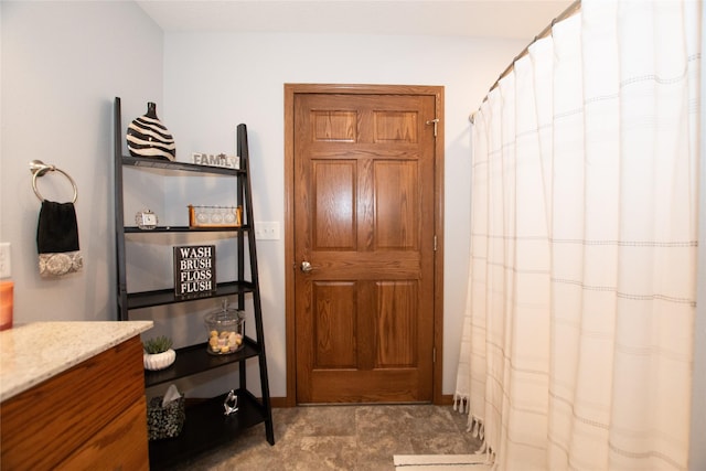 bathroom featuring vanity